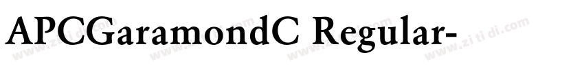 APCGaramondC Regular字体转换